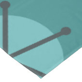 ミッドセンチュリーモダンスターバストティール（緑がかった色） テーブルクロス (アングル)