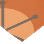 ミッドセンチュリーモダンスターバストバーンドオレンジ テーブルクロス (アングル)