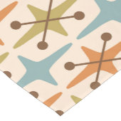 ミッドセンチュリーモダンスターバストパターン ショートテーブルランナー (コーナー)