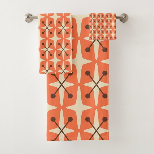 ミッドセンチュリーモダンスターバストパターン バスタオルセット (インサイチュ)