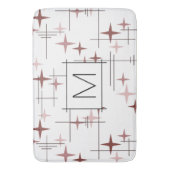 ミッドセンチュリーモダンスターピンク バスマット (正面縦)