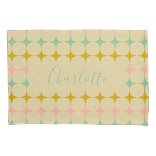 ミッドセンチュリーモダンスター ヴィンテージの色パーソナライズされた 枕カバー