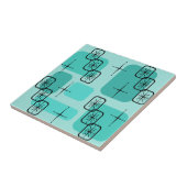 ミッドセンチュリーモダンスプートニクターコイズ タイル (側面)