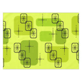 ミッドセンチュリーモダンスプートニクChartreuse テーブルクロス (正面(横))