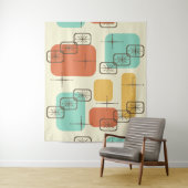 ミッドセンチュリーモダンスプートニ数々のク色1 タペストリー (インサイチュ)