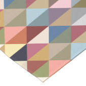 ミッドセンチュリーモダンズカラフル三角形 ショートテーブルランナー (コーナー)