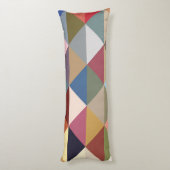 ミッドセンチュリーモダンズカラフル三角形 ボディピロー (裏面 (縦))