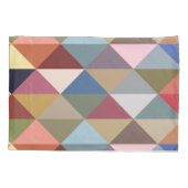 ミッドセンチュリーモダンズカラフル三角形 枕カバー (裏面)