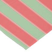 ミッドセンチュリーモダンズストライプホリデイ ショートテーブルランナー (コーナー)