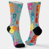 ミッドセンチュリーモダンソックスの乗組員 ソックス (傾斜あり)