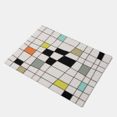 ミッドセンチュリーモダンタイル ドアマット (アングル)