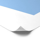 ミッドセンチュリーモダンターバンプリント海ブルー ポスター (角)