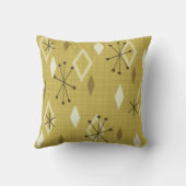 ミッドセンチュリーモダンダイアモンイエロー クッション (裏面)