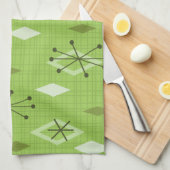 ミッドセンチュリーモダンダイアモンシャートルーズ キッチンタオル (四つ折り)