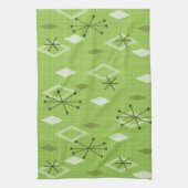 ミッドセンチュリーモダンダイアモンシャートルーズ キッチンタオル (縦)