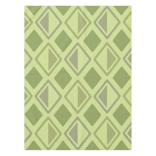 ミッドセンチュリーモダンダイアモンシャートルーズ テーブルクロス (正面)