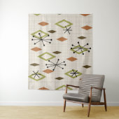 ミッドセンチュリーモダンダイヤモンド自然アーストーン タペストリー (インサイチュ)