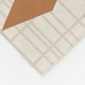 ミッドセンチュリーモダンダイヤモンド自然アーストーン フリースブランケット (角)