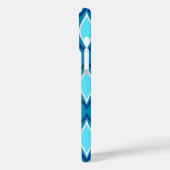 ミッドセンチュリーモダンダイヤモンド、デニム・ブルース Case-Mate iPhoneケース (裏面 / 左)