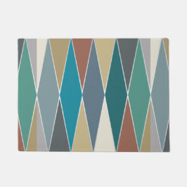 ミッドセンチュリーモダンダイヤモンド（大） ドアマット