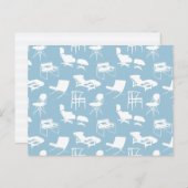 ミッドセンチュリーモダンチェアはがき ポストカード (正面/裏面)