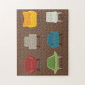 ミッドセンチュリーモダンチェア ジグソーパズル (縦)