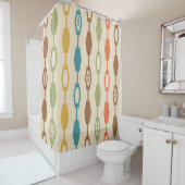 ミッドセンチュリーモダンチェイン数々のカラー シャワーカーテン (インサイチュ)