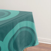 ミッドセンチュリーモダンチェーンリンクティール（緑がかった色） テーブルクロス (インサイチュ)