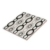 ミッドセンチュリーモダンチェーンリンクブラックグレー タイル (側面)