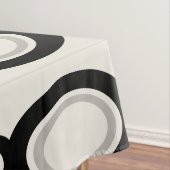 ミッドセンチュリーモダンチェーンリンクブラックグレー テーブルクロス (インサイチュ)