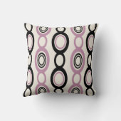 ミッドセンチュリーモダンチェーンリンクブラックマウーブ クッション (裏面)