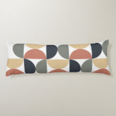 ミッドセンチュリーモダンチャコールサーモン ボディピロー (裏面)