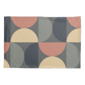 ミッドセンチュリーモダンチャコールサーモン 枕カバー (裏面)