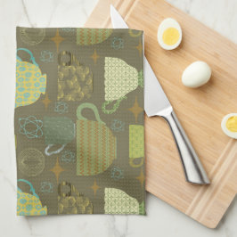 ミッドセンチュリーモダンチューペータカップ キッチンタオル