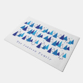 ミッドセンチュリーモダンツリー ドアマット (アングル)