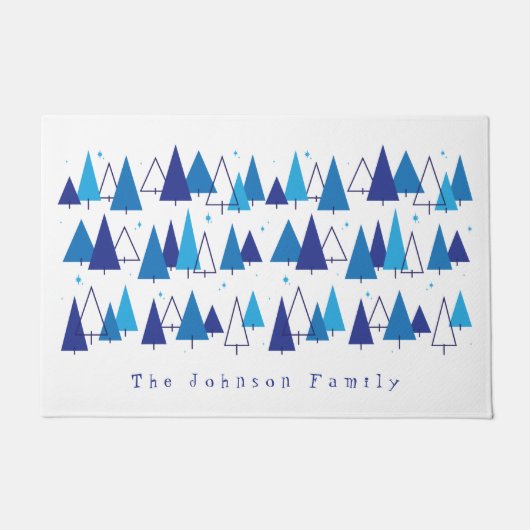 ミッドセンチュリーモダンツリー ドアマット (正面)