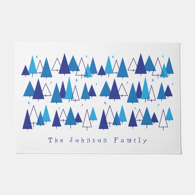 ミッドセンチュリーモダンツリー ドアマット (正面)