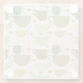 ミッドセンチュリーモダンティーカップ ガラスコースター (裏面)