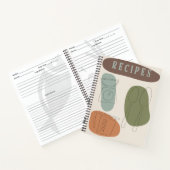 ミッドセンチュリーモダンデザインレシピジャーナル ノートブック (内部)