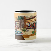 ミッドセンチュリーモダンデザートクリフハウス マグカップ (中央)