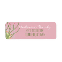 ミッドセンチュリーモダンデザートサボテン ラベル