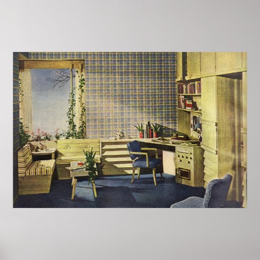 ミッドセンチュリーモダンデン ポスター (正面)