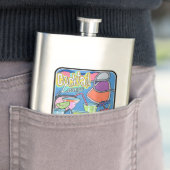 ミッドセンチュリーモダントロピカルティキ絵画ラウンジ フラスク (インサイチュ)