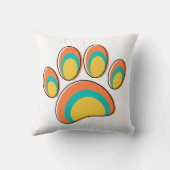 ミッドセンチュリーモダンドッグポープリント クッション (裏面)