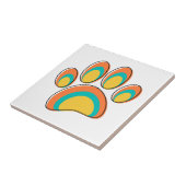 ミッドセンチュリーモダンドッグポープリント タイル (側面)