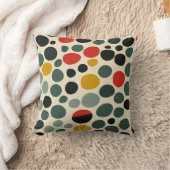 ミッドセンチュリーモダンドット装飾用クッション クッション (ブランケット)