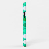 ミッドセンチュリーモダンドット – アクアの色合い Case-Mate iPhoneケース (裏面/右)