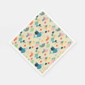 ミッドセンチュリーモダンドリンク スタンダードランチョンナプキン (角)