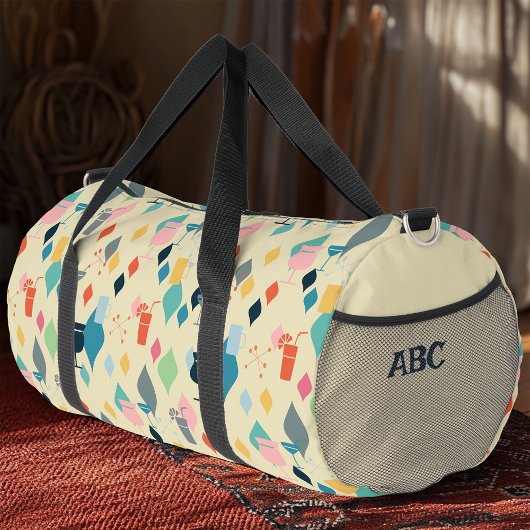 ミッドセンチュリーモダンドリンク ダッフルバッグ