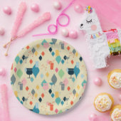 ミッドセンチュリーモダンドリンク ペーパープレート (パーティー)